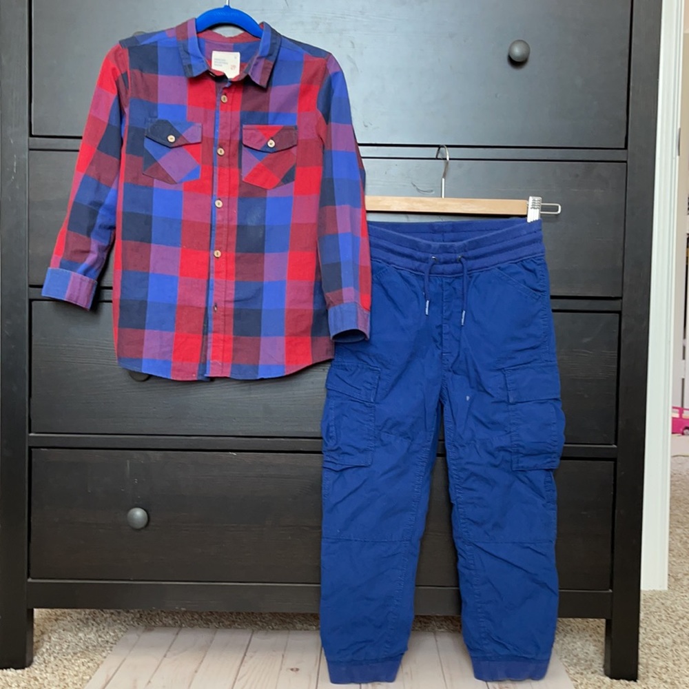 Gap jogger pant and Panco button down shirt GreatC